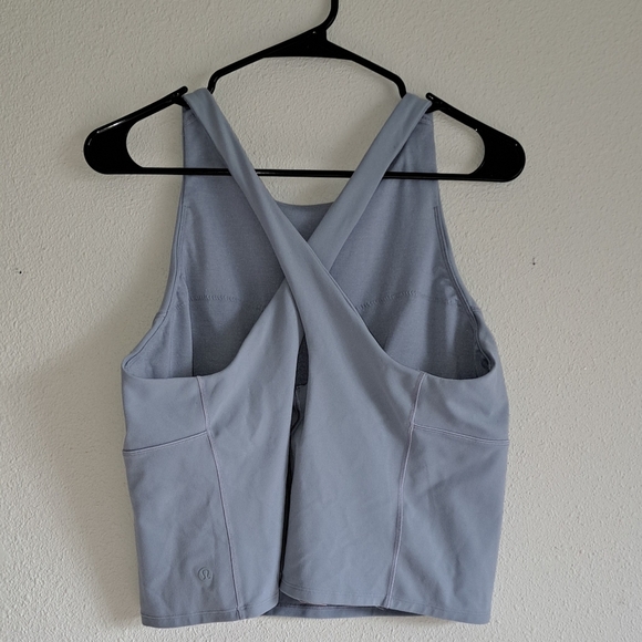 Lululemon Key To Balance Tank- Chambray. Size 14. No pads. - Picture 8 of 9